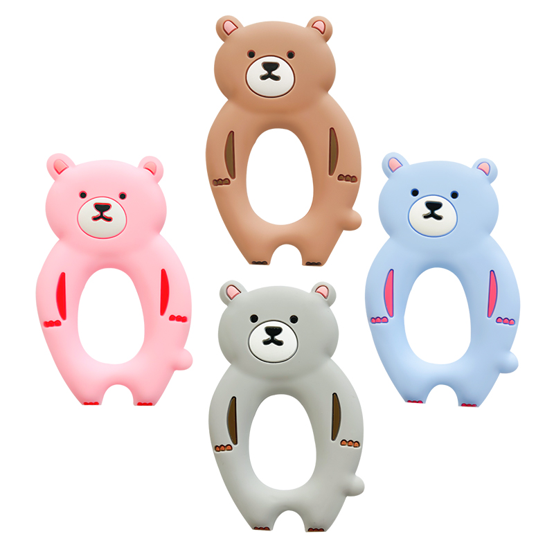 Baby Products Photos - 실리콘 곰 모양 치발기 1개, 아기용
