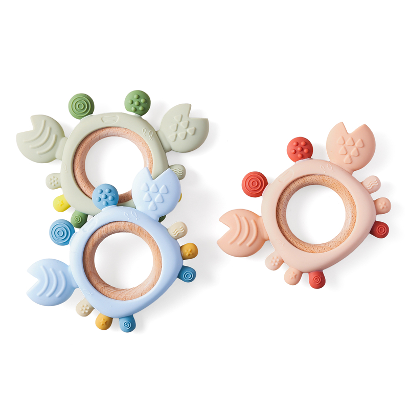 Baby Products Expo - 아기 실리콘 Teether 만화 게 Teether