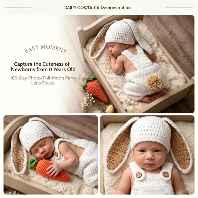 Baby Products Expo - 크로셰 니트 신생아 사진 소품 옷