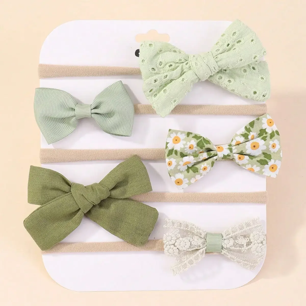 Baby Products Set - 5 개/대 아기 탄성 머리띠 신생아