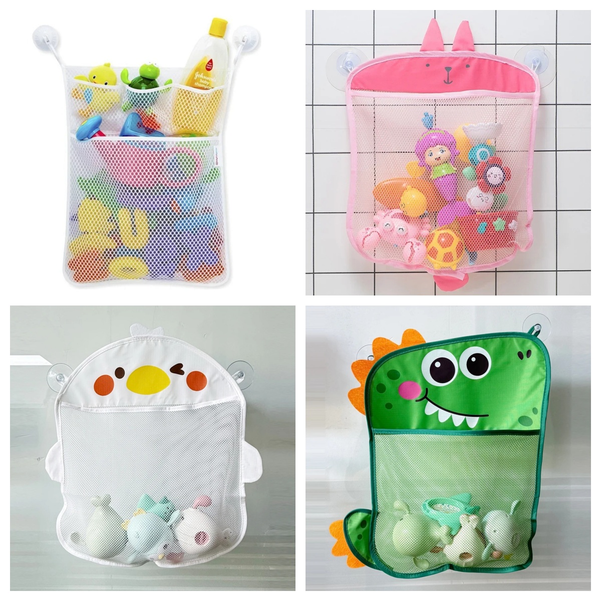 Baby Products For Bathing - 아기 욕실 메쉬 가방 만화 동물
