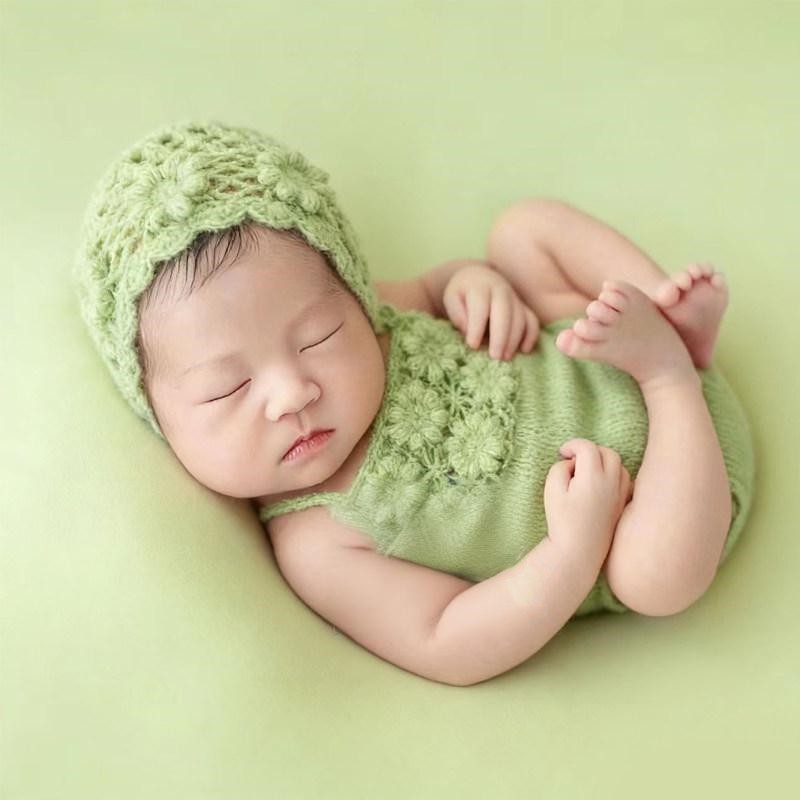 Baby Products Expo - 2026년 신생아 모헤어 롬퍼 사진 소품,