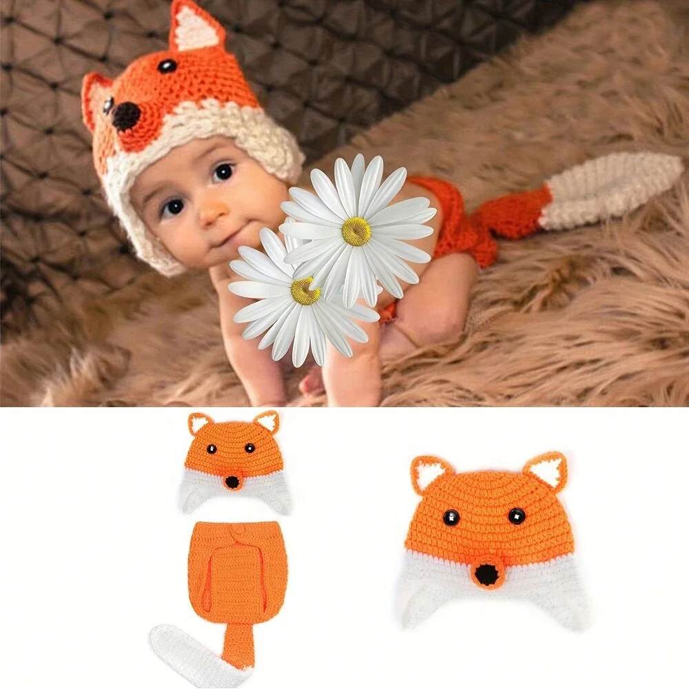 Baby Products Expo - 동물 스타일 신생아 크로셰 니트 여우
