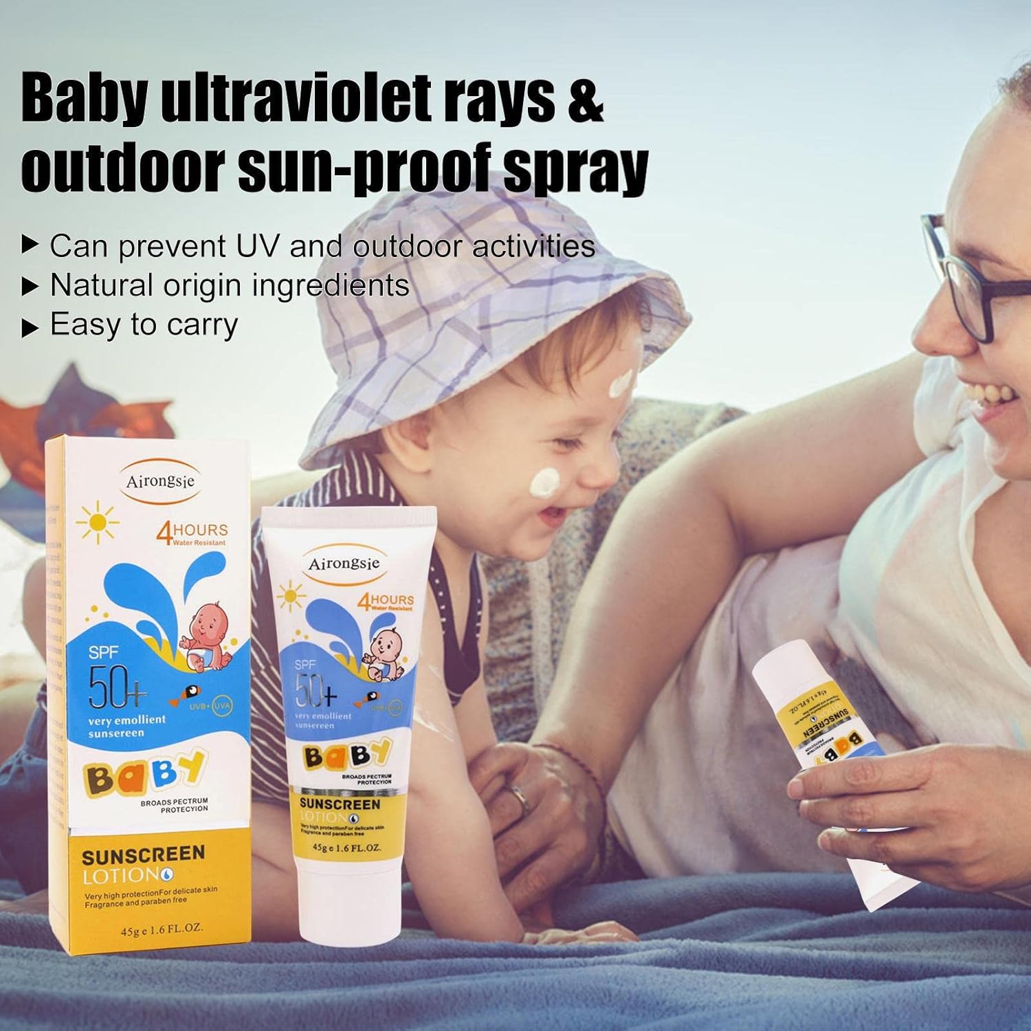 베이비 썬블록 크림 프로텍트 앤 센서티브 썬 스크린 로 - Baby Sunscreen Lotion 리뷰 및 가격