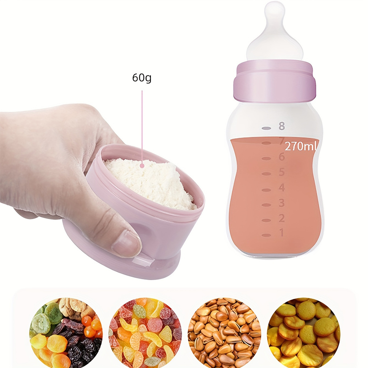 스트랩이 있는 대용량 아기 분유 용기, 분유 디스펜서, - Baby Products Distributor 리뷰 및 가격