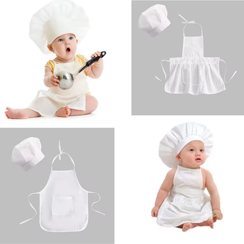 신생아 아기 요리사 의상 사진 소품 유아 앞치마 모자  - Baby Products Expo 리뷰 및 가격