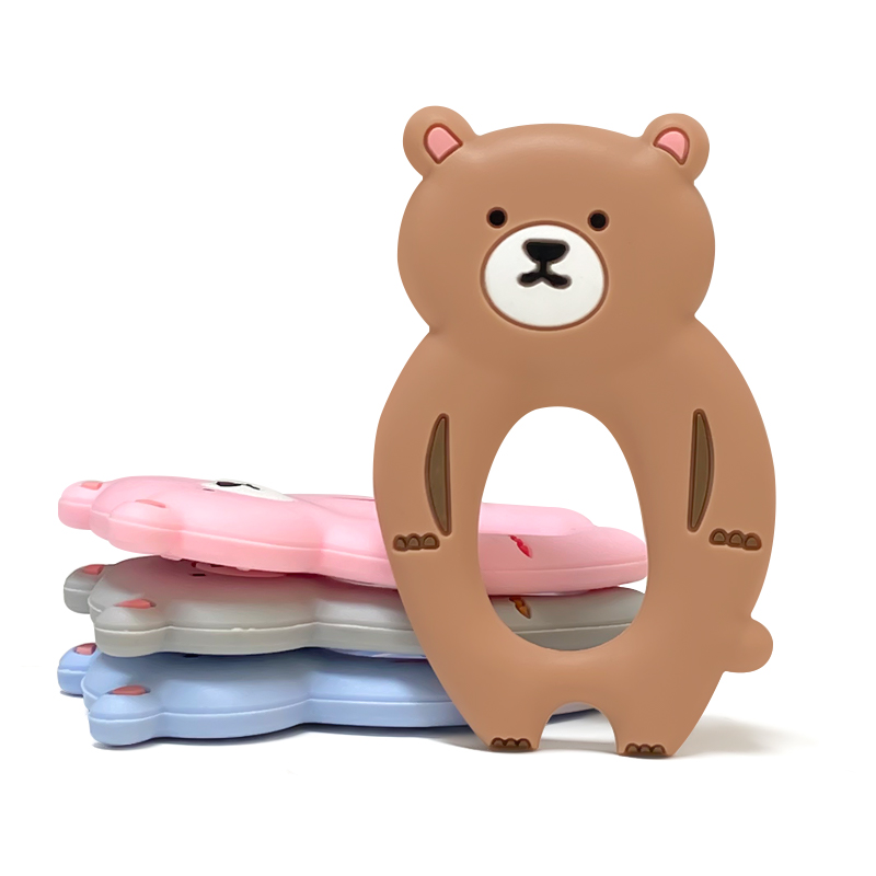 실리콘 곰 모양 치발기 1개, 아기용 씹는 장난감, 동 - Baby Products Photos 리뷰 및 가격