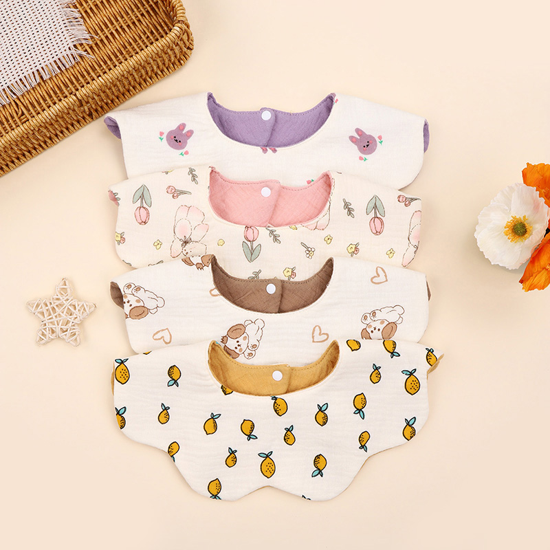 면 프린트 6겹 360도 회전 아기 턱받이 유아 침 흡 - Baby Products Kit 리뷰 및 가격