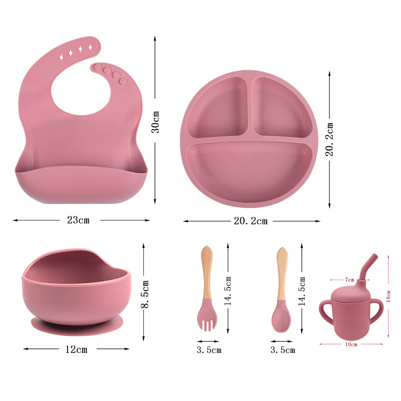 어린이 실리콘 식기 세트 아기 보완 식품 훈련 1/2/ - Baby Products Kit 리뷰 및 가격