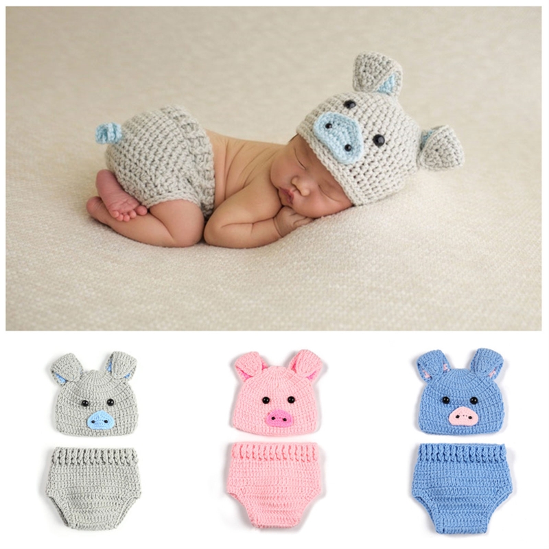 신생아 사진 소품 의상, 아기 크로셰 니트 모자 바지, - Baby Products Expo 리뷰 및 가격