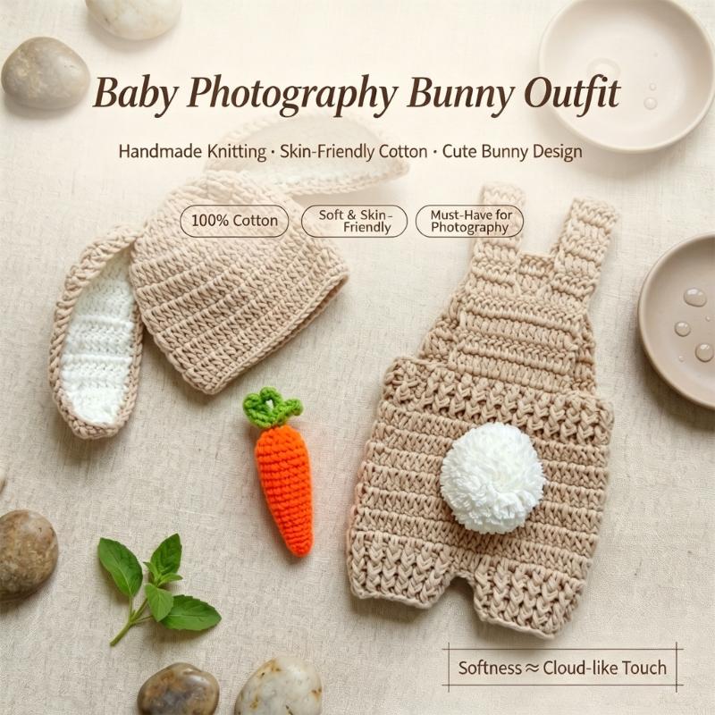 크로셰 니트 신생아 사진 소품 옷 토끼 테마 아기 롬퍼 - Baby Products Expo 리뷰 및 가격