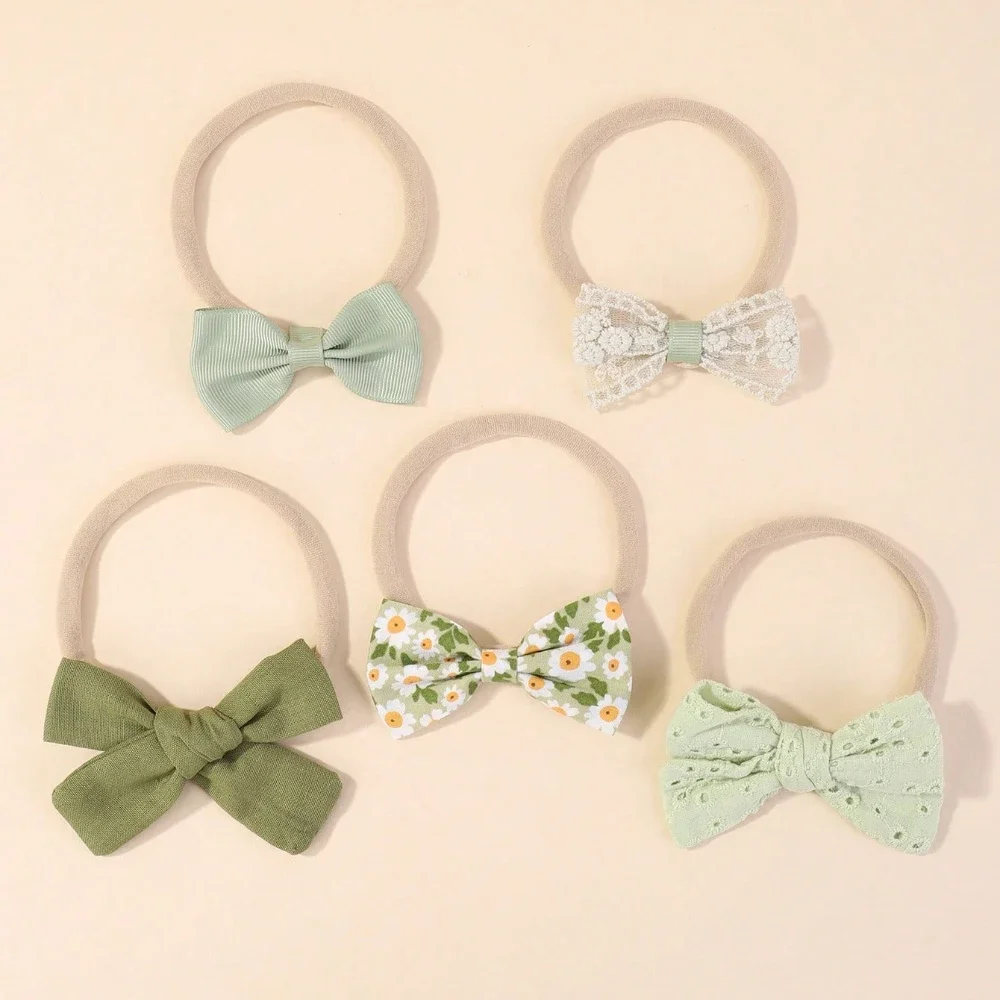5 개/대 아기 탄성 머리띠 신생아 꽃 레이스 Bowk - Baby Products Set 리뷰 및 가격