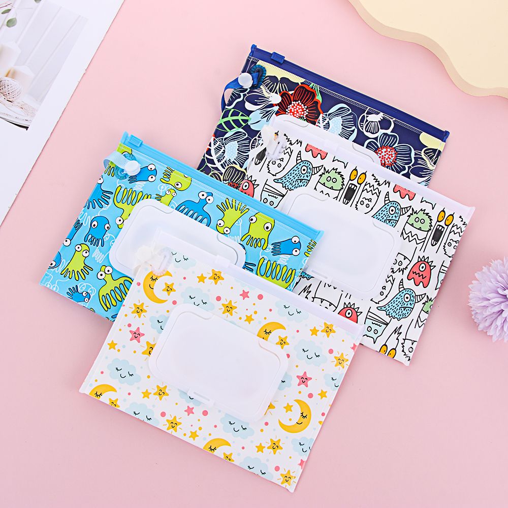 휴대용 플립 커버 물티슈 가방 화장품 주머니 스냅 스트 - Baby Products Korean 리뷰 및 가격