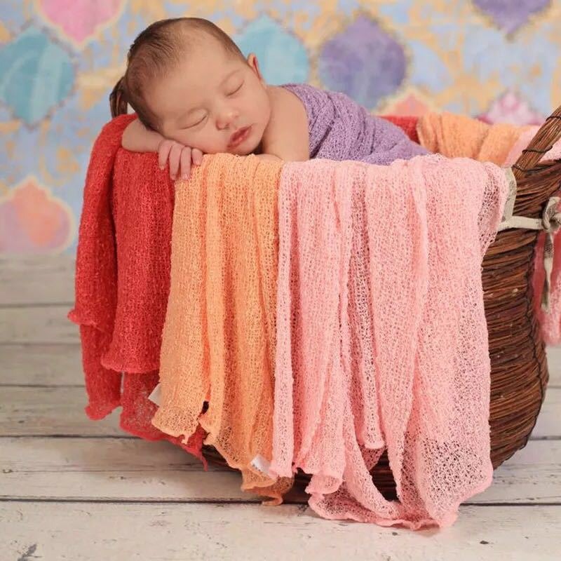 40*150cm 신생아 사진 소품 부드러운 뜨개질 스트 - Baby Swaddle Blanket 리뷰 및 가격