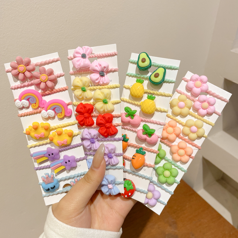 50 Pcs 소녀 만화 과일 동물 고무 밴드 헤어 액세 - Baby Products Set 리뷰 및 가격