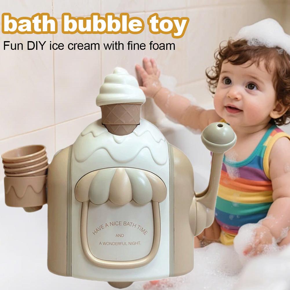 아이스크림 버블 머신 어린이 욕실 목욕 장난감 유아 수 - Baby Products For Bathing 리뷰 및 가격