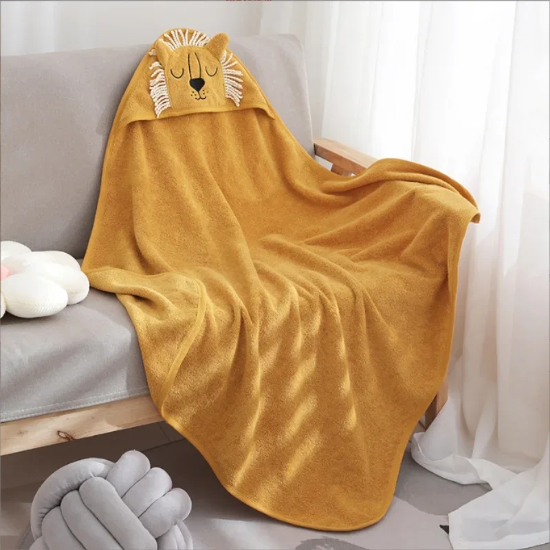 두꺼운 흡수성 면 아기 목욕 가운 만화 후드 디자인 휴 - Baby Swaddle Blanket 리뷰 및 가격