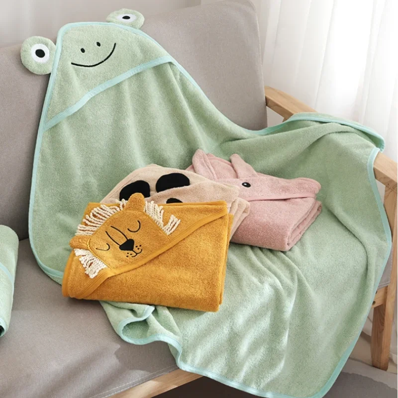 두꺼운 흡수성 면 아기 목욕 가운 만화 후드 디자인 휴 - Baby Swaddle Blanket 리뷰 및 가격