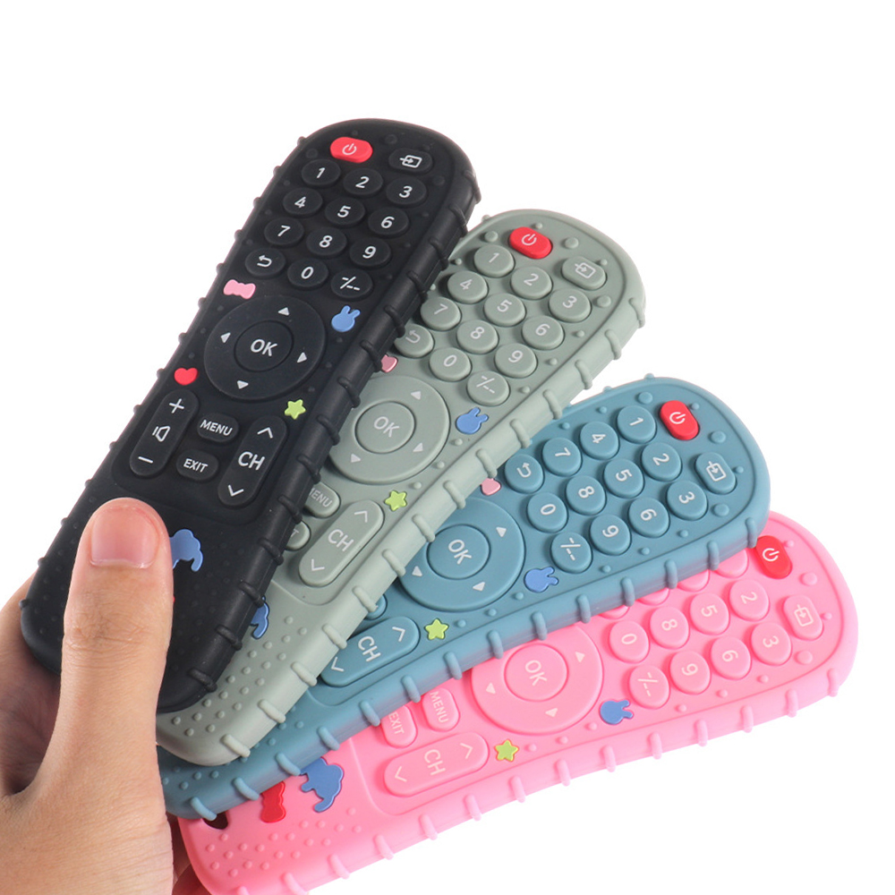 1PC 실리콘 아기 장난감 TV 원격 제어 모양 Tee - Baby Products Expo 리뷰 및 가격